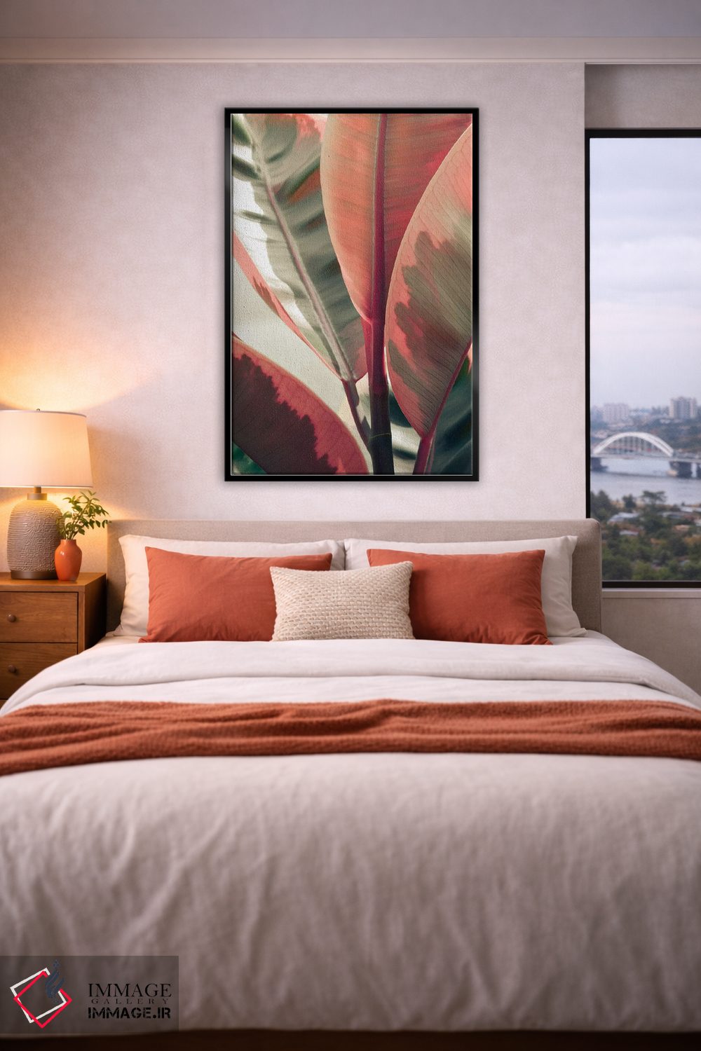 تابلو دکوراتیو برگ های زیبا اثر اولیویا جوی سنت کلر - D5B