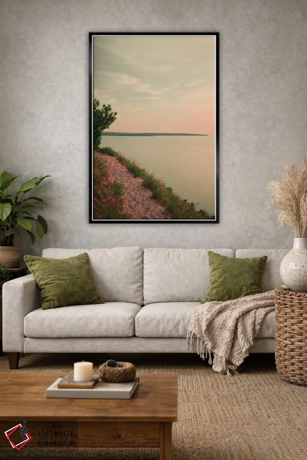 تابلو دکوراتیو چشم انداز غروب اثر اولیویا جوی سنت کلر - D1B