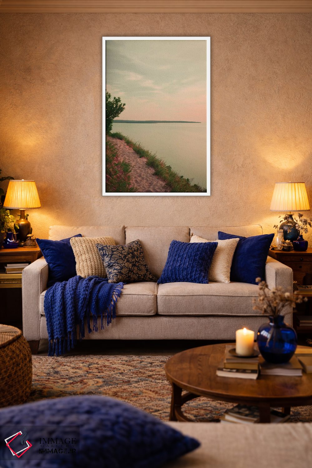 تابلو دکوراتیو چشم انداز غروب اثر اولیویا جوی سنت کلر - D3W