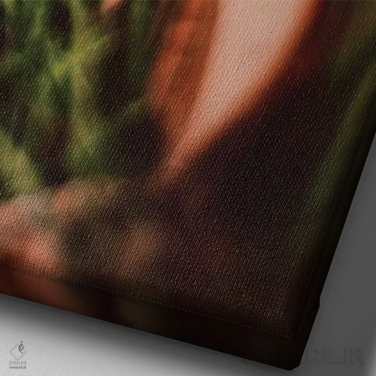 تابلو دکوراتیو در یک صف اثر اولیویا جوی سنت کلر - نمای نزدیک بافت بوم