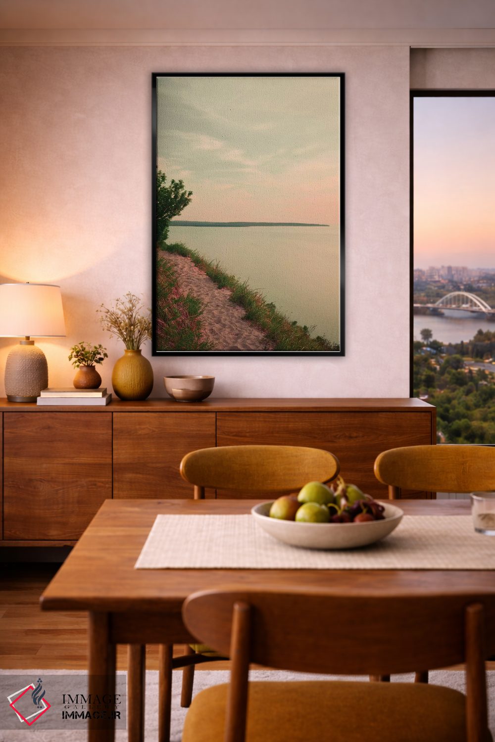 تابلو دکوراتیو چشم انداز غروب اثر اولیویا جوی سنت کلر - D6B