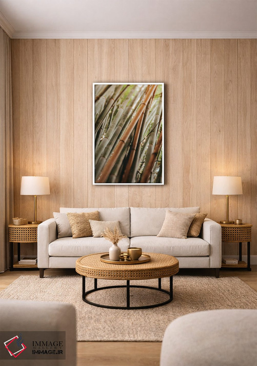 تابلو مینیمال مطالعه بامبو LI اثر اولیویا جوی سنت کلر - D1W