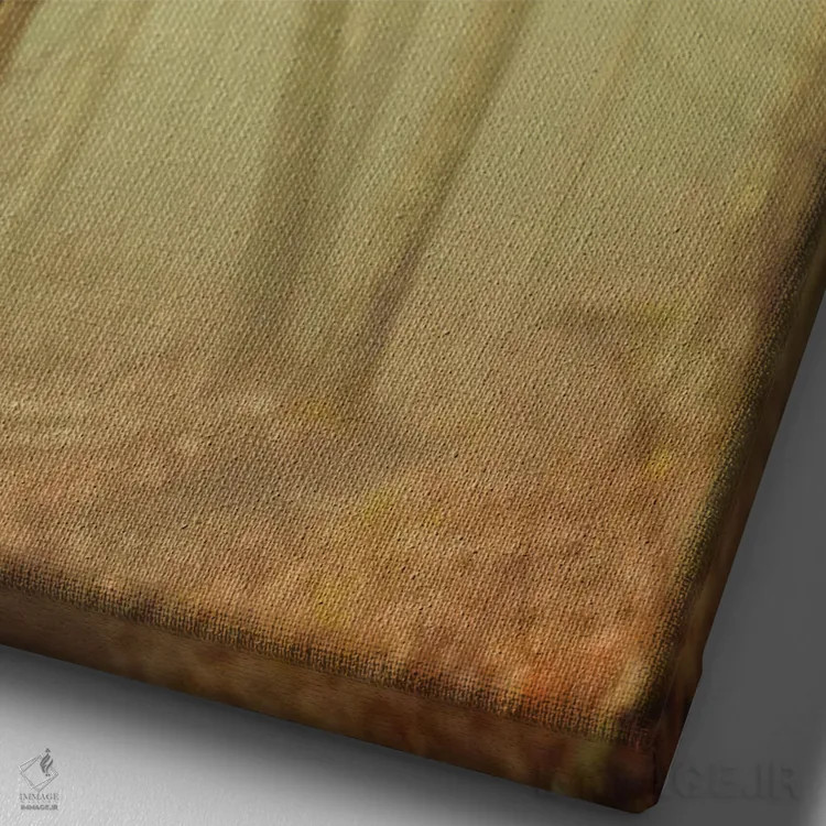 تابلو دکوراتیو درختان در مه IV اثر اولیویا جوی سنت کلر - نمای نزدیک بافت بوم