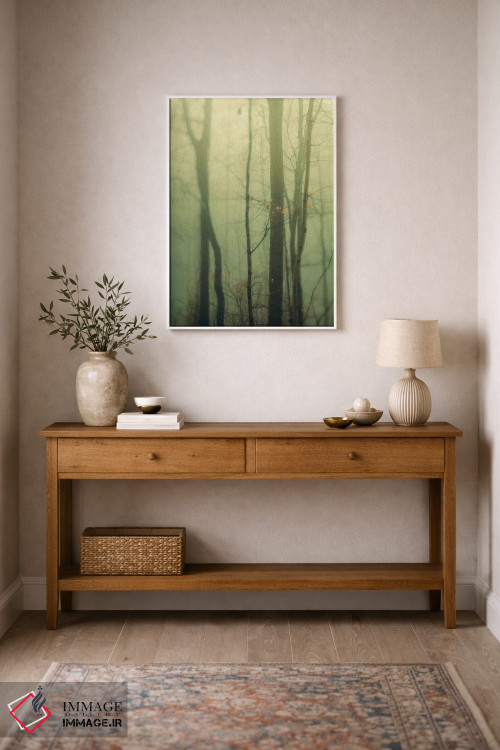 تابلو دکوراتیو درختان در مه I اثر اولیویا جوی سنت کلر - D1W