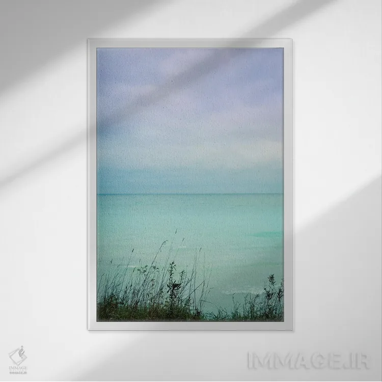 تابلو دکوراتیو آرامش اثر اولیویا جوی سنت کلر - نمای قابدار سفید