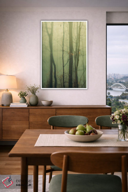 تابلو دکوراتیو درختان در مه I اثر اولیویا جوی سنت کلر - D6W