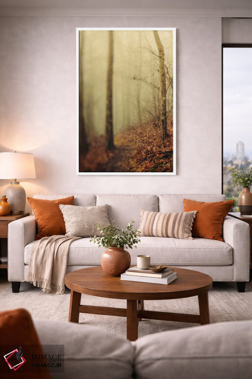 تابلو دکوراتیو درختان در مه III اثر اولیویا جوی سنت کلر - D1W