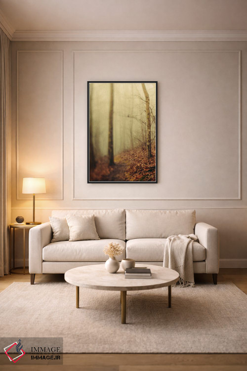 تابلو دکوراتیو درختان در مه III اثر اولیویا جوی سنت کلر - D4B