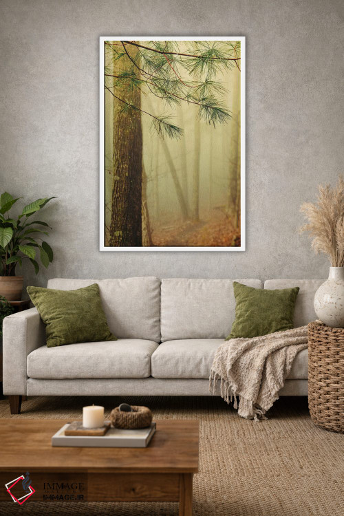 تابلو دکوراتیو درختان در مه IV اثر اولیویا جوی سنت کلر - D1W