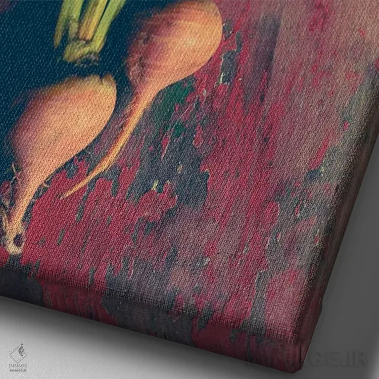 تابلو دکوراتیو از باغ تا سفره اثر اولیویا جوی سنت کلر - نمای نزدیک بافت بوم