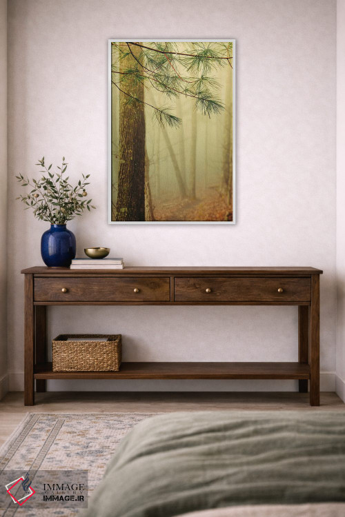 تابلو دکوراتیو درختان در مه IV اثر اولیویا جوی سنت کلر - D3W