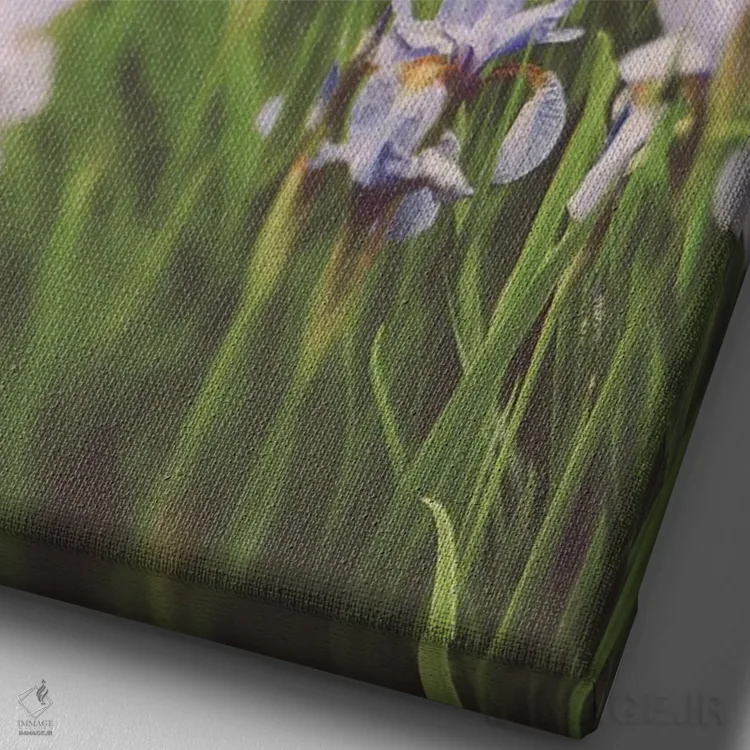 تابلو دکوراتیو مهمانی باغ II اثر اولیویا جوی سنت کلر - نمای نزدیک بافت بوم