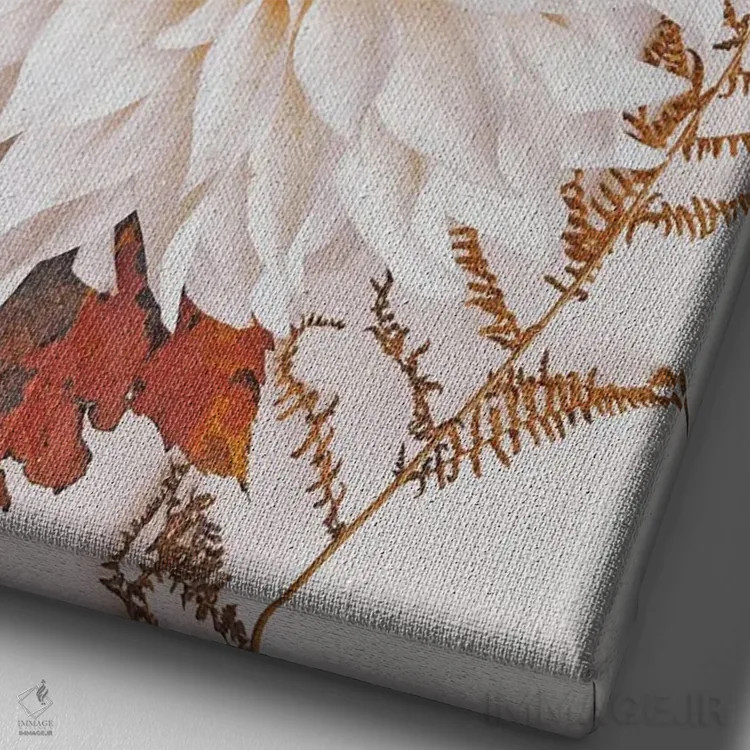 تابلو دکوراتیو حال وهوای پاییزی II اثر اولیویا جوی سنت کلر - نمای نزدیک بافت بوم