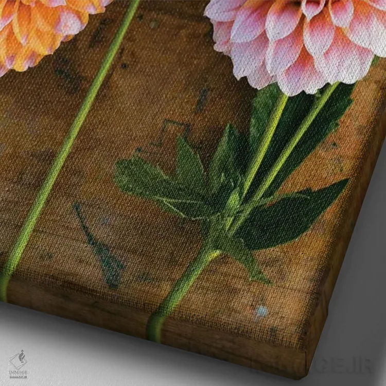 تابلو دکوراتیو حال وهوای پاییزی I اثر اولیویا جوی سنت کلر - نمای نزدیک بافت بوم