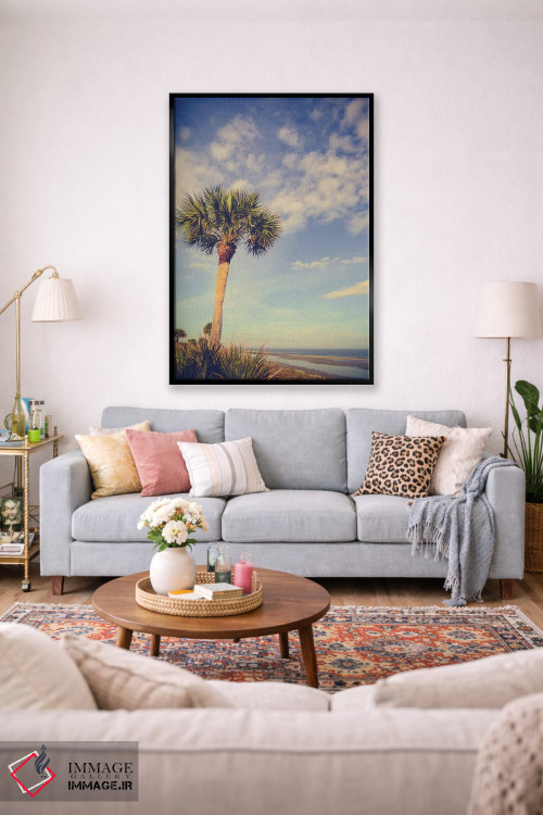 تابلو دکوراتیو بهشت نخل ها اثر اولیویا جوی سنت کلر - D2B