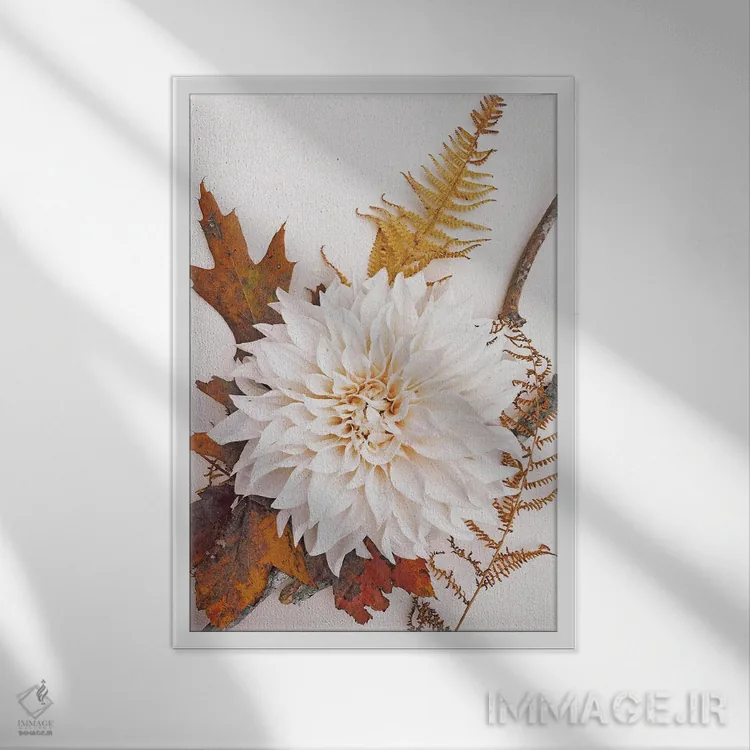 تابلو دکوراتیو حال وهوای پاییزی II اثر اولیویا جوی سنت کلر - نمای قابدار سفید