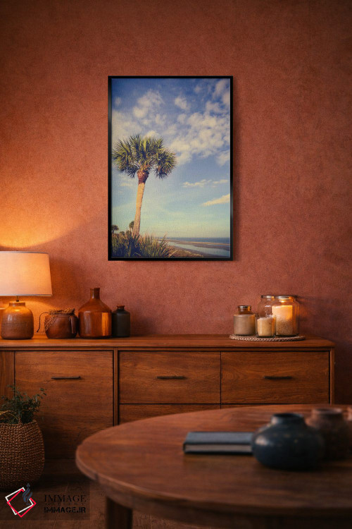 تابلو دکوراتیو بهشت نخل ها اثر اولیویا جوی سنت کلر - D6B