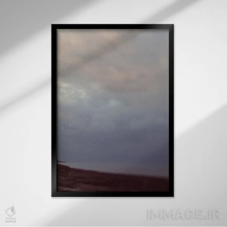تابلو دکوراتیو طوفان در افق اثر اولیویا جوی سنت کلر - نمای قابدار مشکی