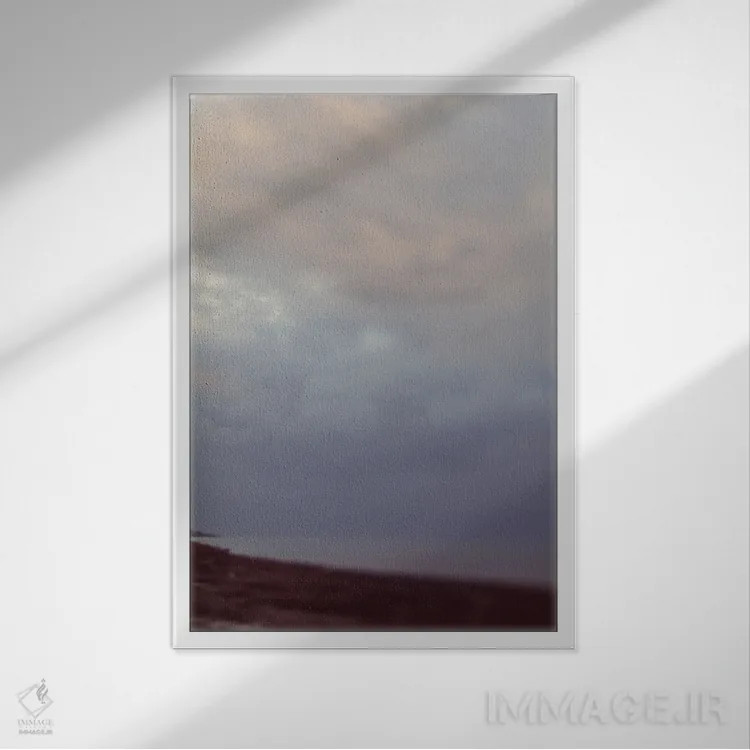 تابلو دکوراتیو طوفان در افق اثر اولیویا جوی سنت کلر - نمای قابدار سفید