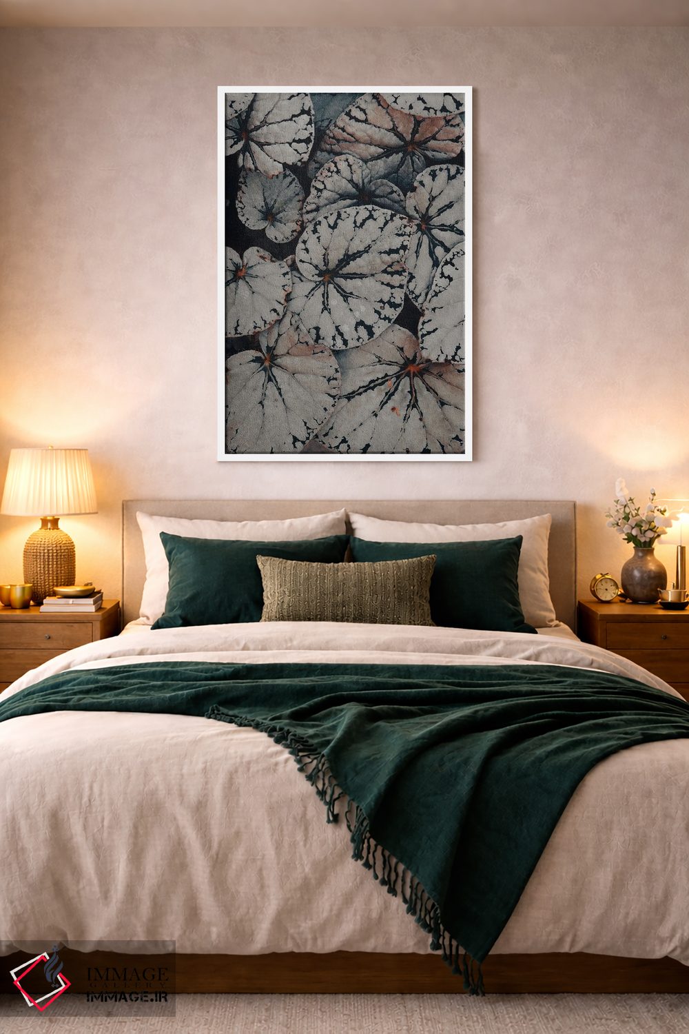 تابلو دکوراتیو مطالعه برگ بگونیا اثر اولیویا جوی سنت کلر - D2W