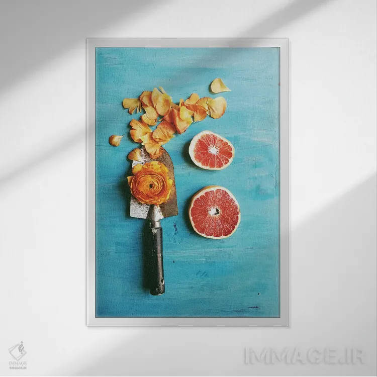 تابلو دکوراتیو او خورشید خودش را ساخت اثر اولیویا جوی سنت کلر - نمای قابدار سفید