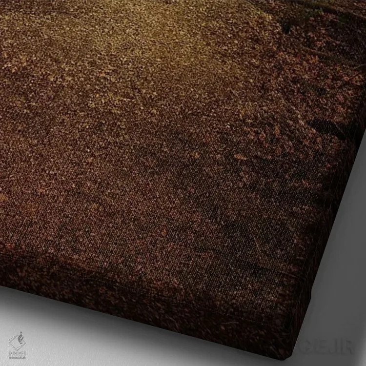 تابلو دکوراتیو پرسه در جنگل اثر اولیویا جوی سنت کلر - نمای نزدیک بافت بوم