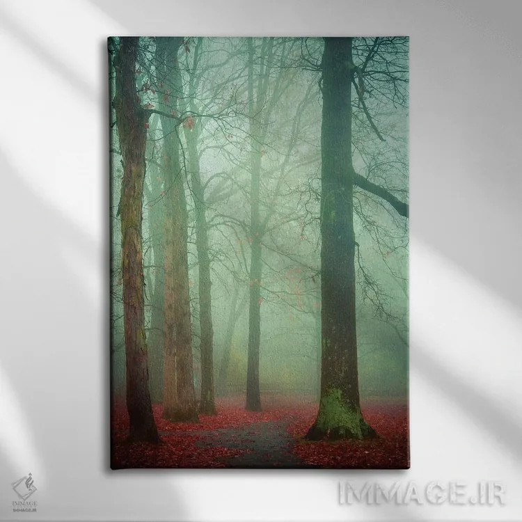 تابلو دکوراتیو مه پاییزی اثر اولیویا جوی سنت کلر - نمای روبهرو روی دیوار