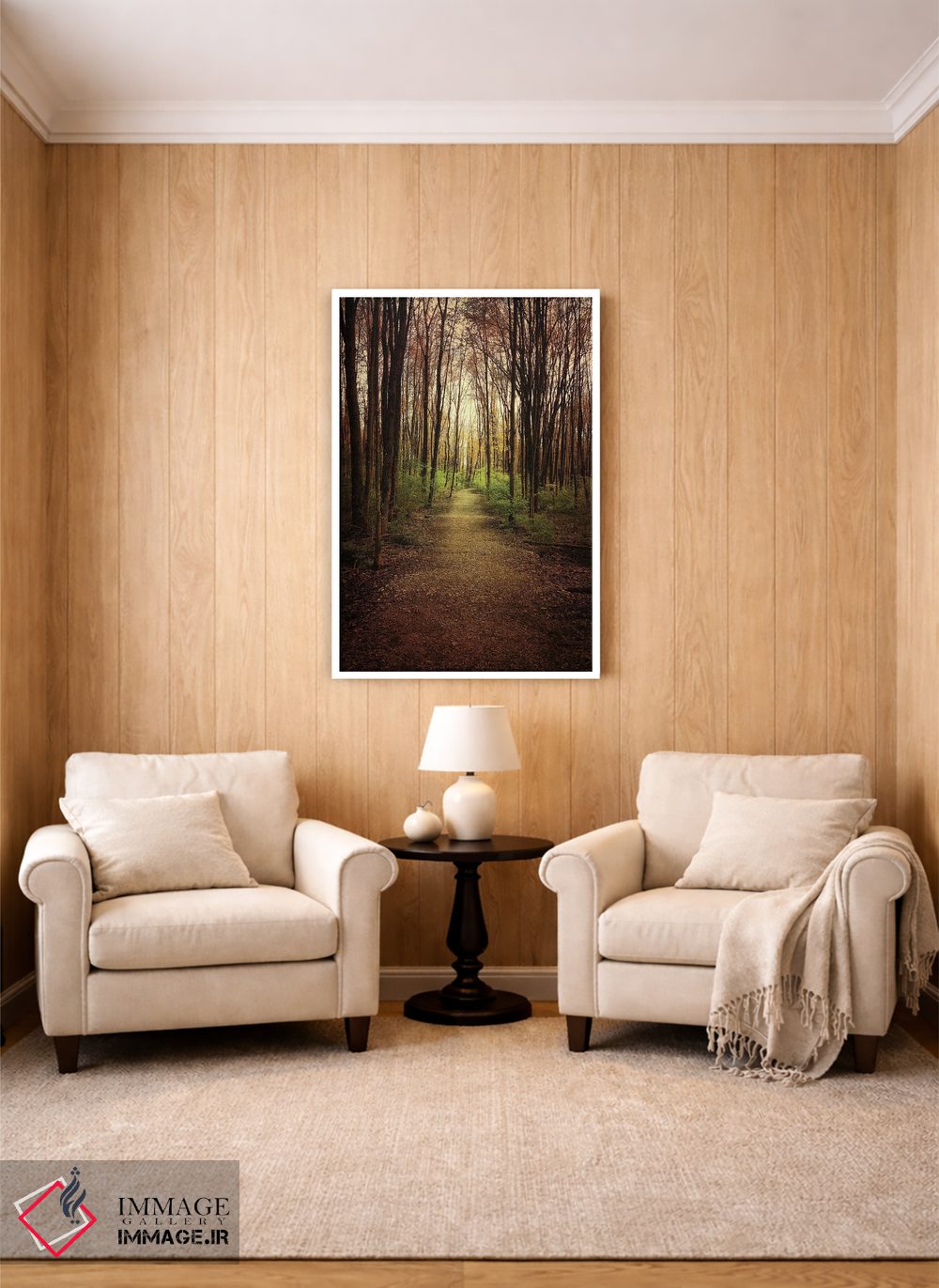 تابلو دکوراتیو پرسه در جنگل اثر اولیویا جوی سنت کلر - D2W