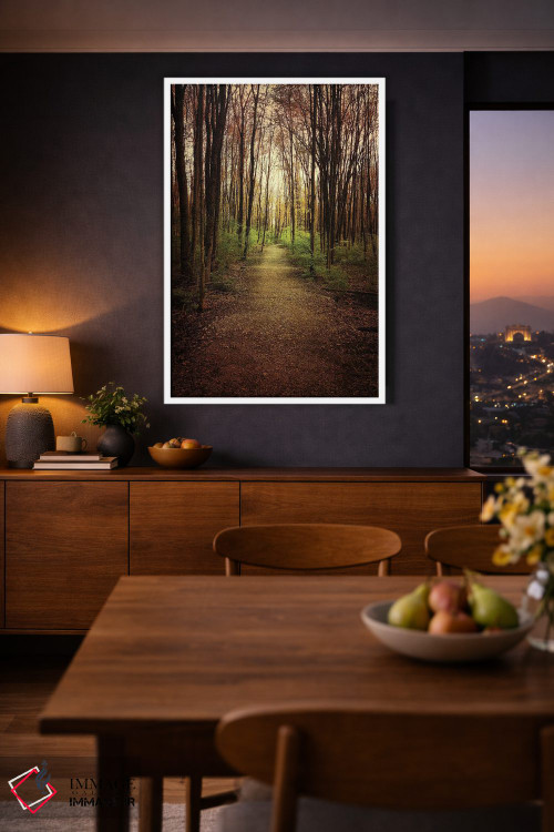 تابلو دکوراتیو پرسه در جنگل اثر اولیویا جوی سنت کلر - D4W