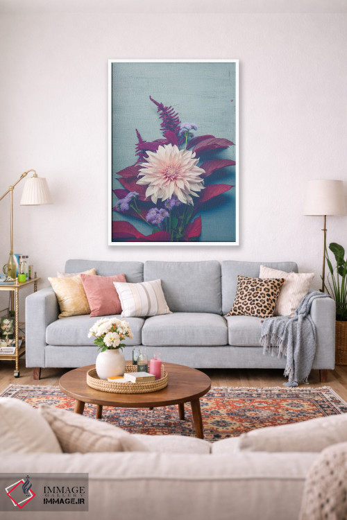 تابلو دکوراتیو گل های پاییزی اثر اولیویا جوی سنت کلر - D1W