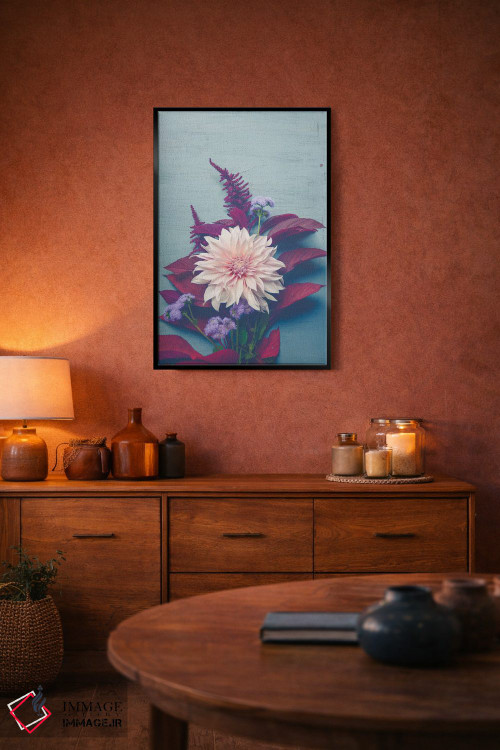 تابلو دکوراتیو گل های پاییزی اثر اولیویا جوی سنت کلر - D5B