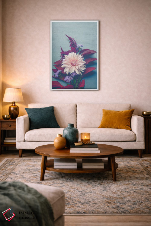 تابلو دکوراتیو گل های پاییزی اثر اولیویا جوی سنت کلر - D3W