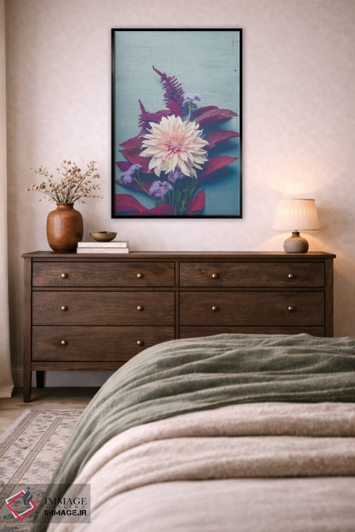 تابلو دکوراتیو گل های پاییزی اثر اولیویا جوی سنت کلر - D4B