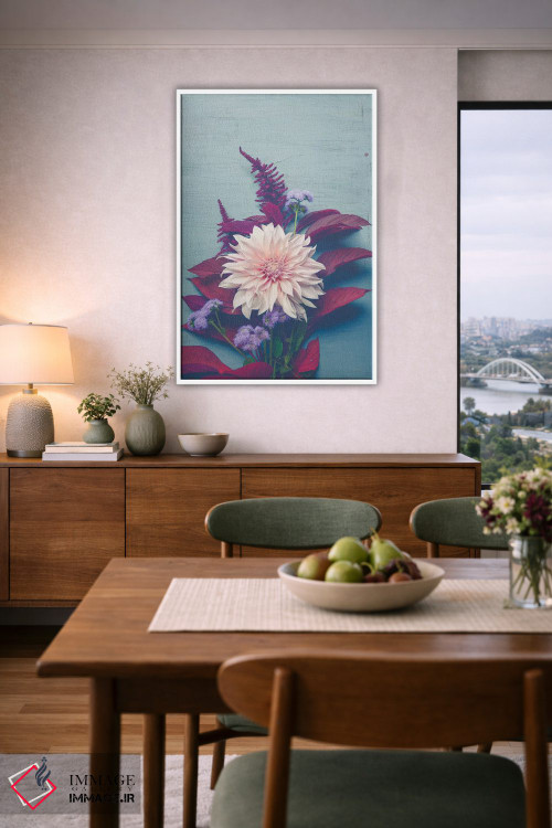 تابلو دکوراتیو گل های پاییزی اثر اولیویا جوی سنت کلر - D6W