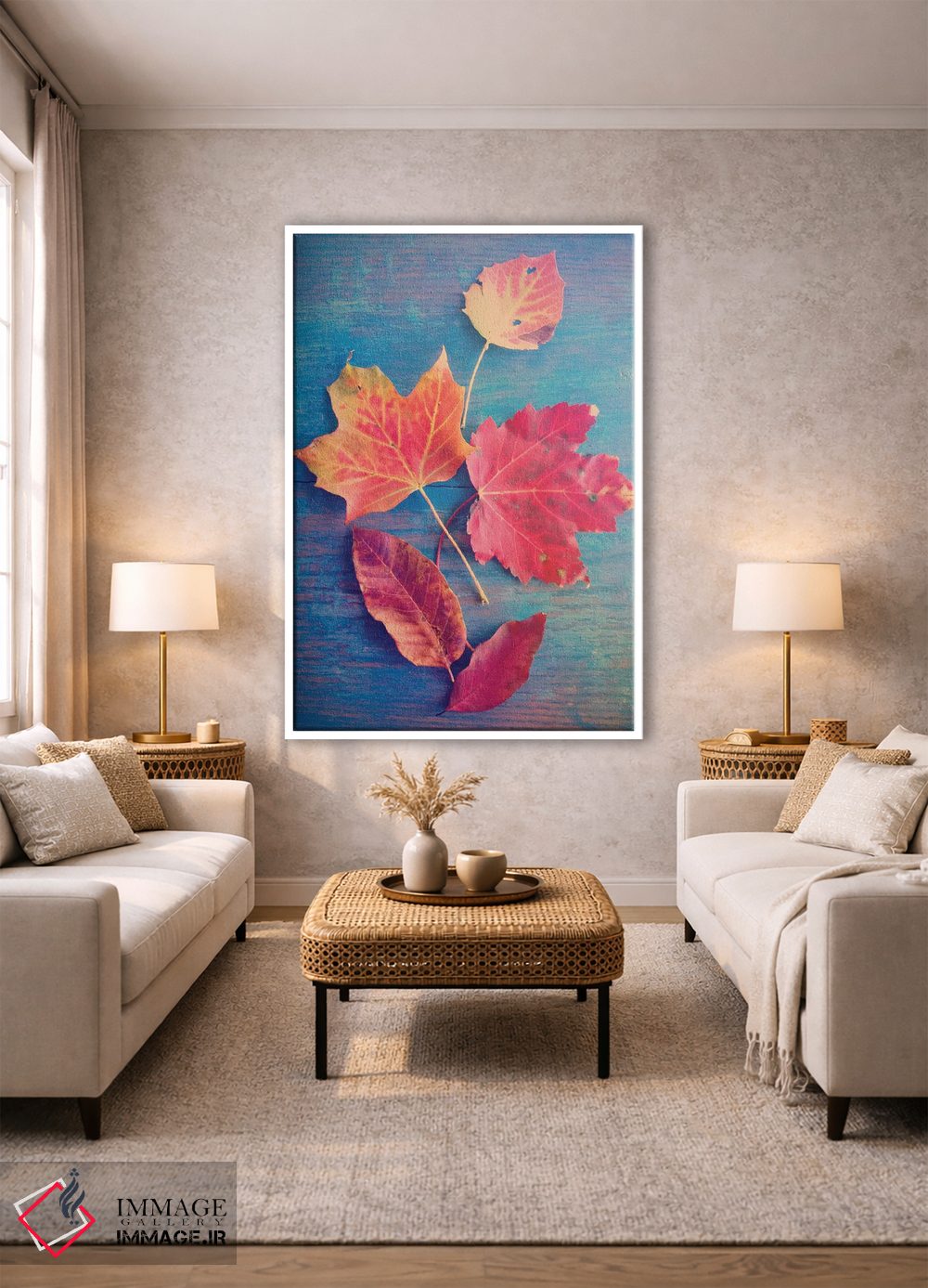 تابلو دکوراتیو طبیعت بی جان با برگ پاییزی اثر اولیویا جوی سنت کلر - D1W
