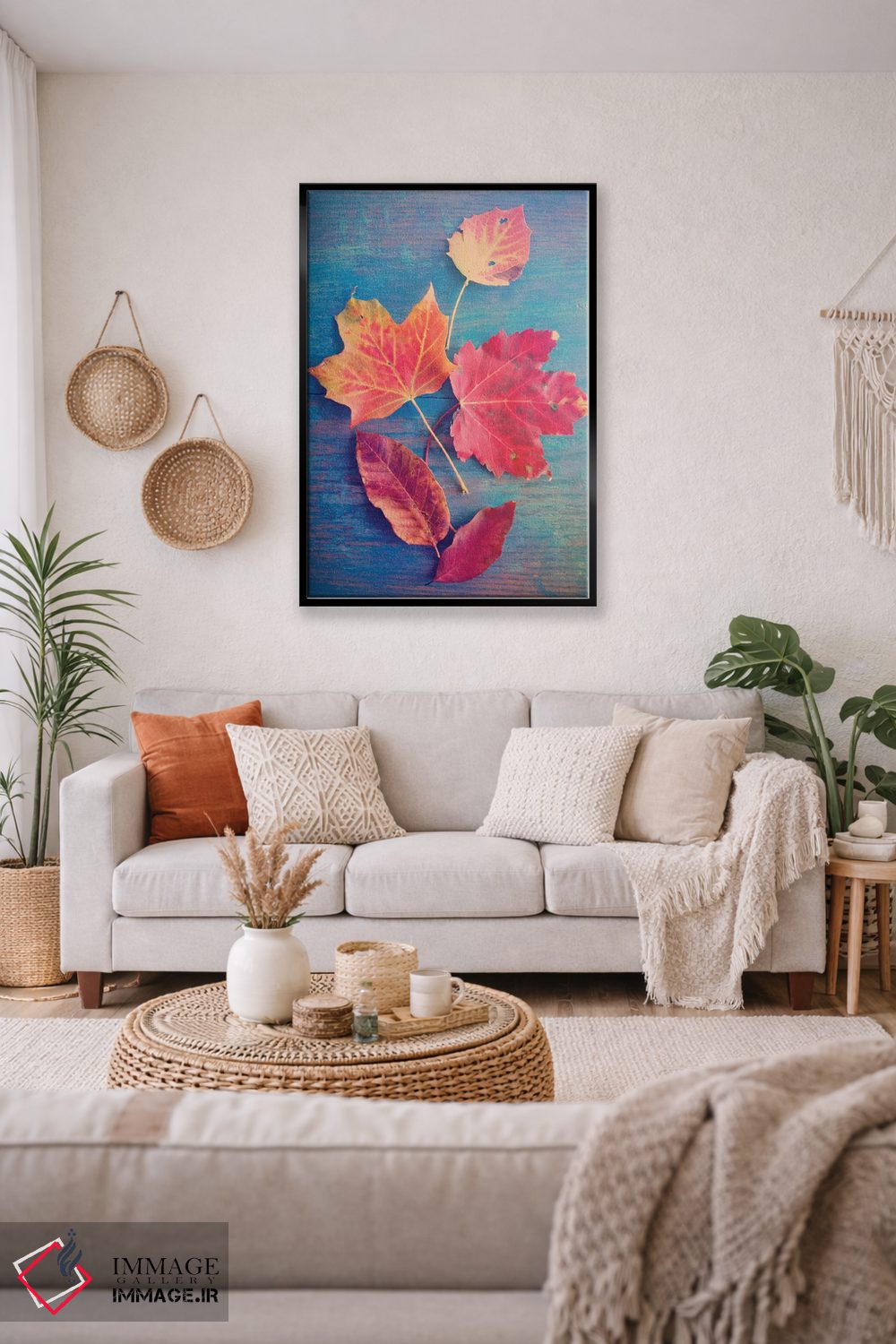 تابلو دکوراتیو طبیعت بی جان با برگ پاییزی اثر اولیویا جوی سنت کلر - D2B