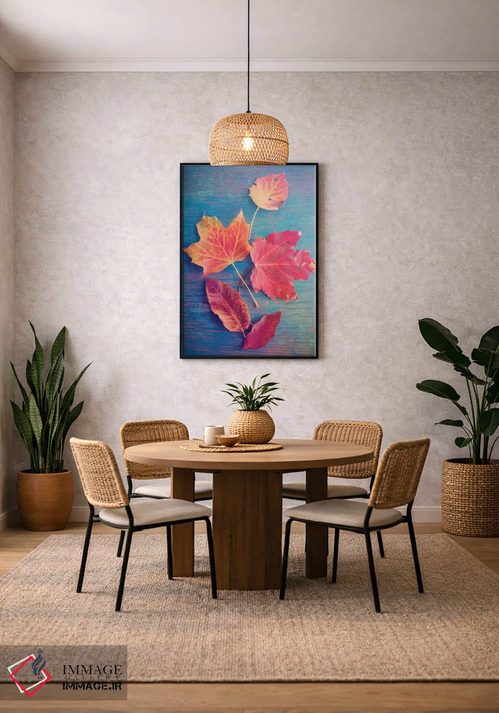 تابلو دکوراتیو طبیعت بی جان با برگ پاییزی اثر اولیویا جوی سنت کلر - D3B