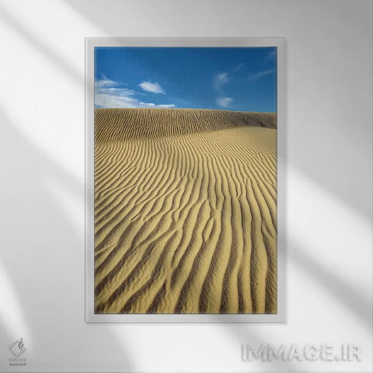 تابلو دکوراتیو California, Death Valley, Ripples in the sand, Mesquite Flat S… اثر کوین اوک - نمای قابدار سفید