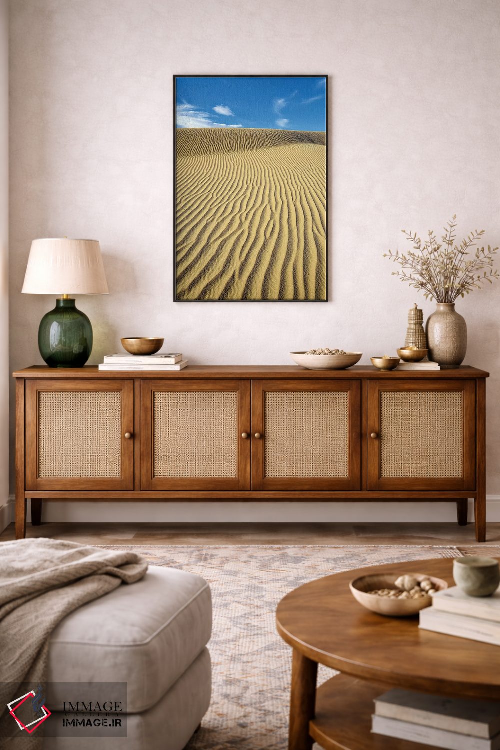تابلو دکوراتیو California, Death Valley, Ripples in the sand, Mesquite Flat S… اثر کوین اوک - D5B