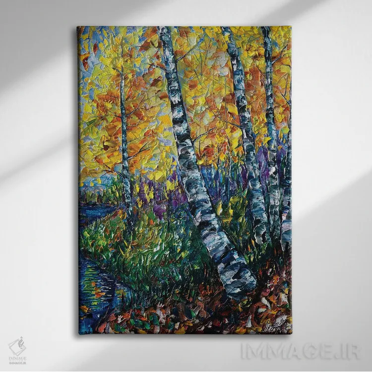 تابلو دکوراتیو نقاشی منظره کلرادو اثر اولنا آرت - نمای روبهرو روی دیوار