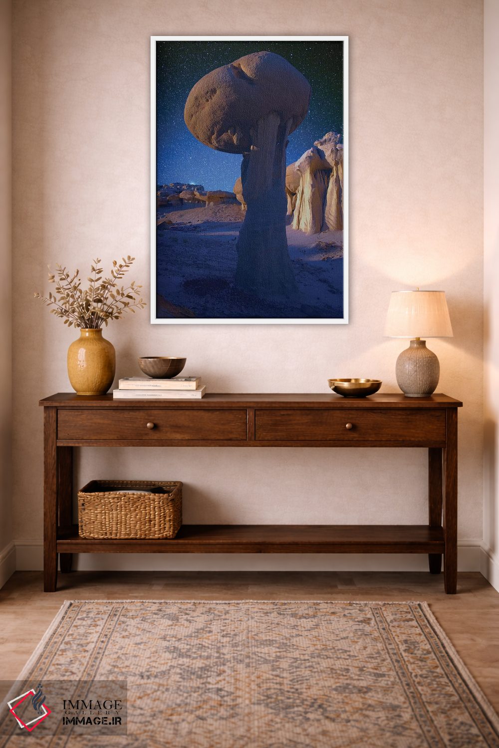 تابلو دکوراتیو دره رویاها، نیومکزیکو، بیستی بدلندز اثر اولنا آرت - D2W