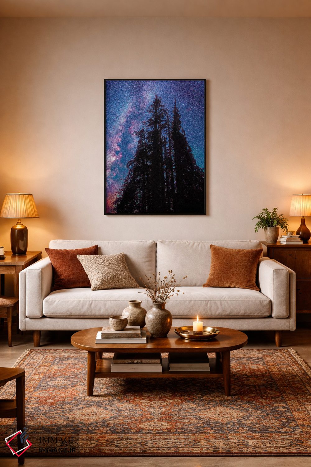 تابلو دکوراتیو زیر ستارگان ۲ اثر اولنا آرت - D4B