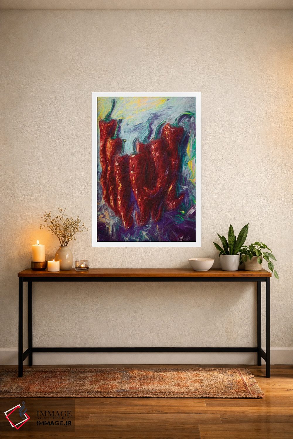 تابلو دکوراتیو مه گلی اثر اولنا آرت - D2W