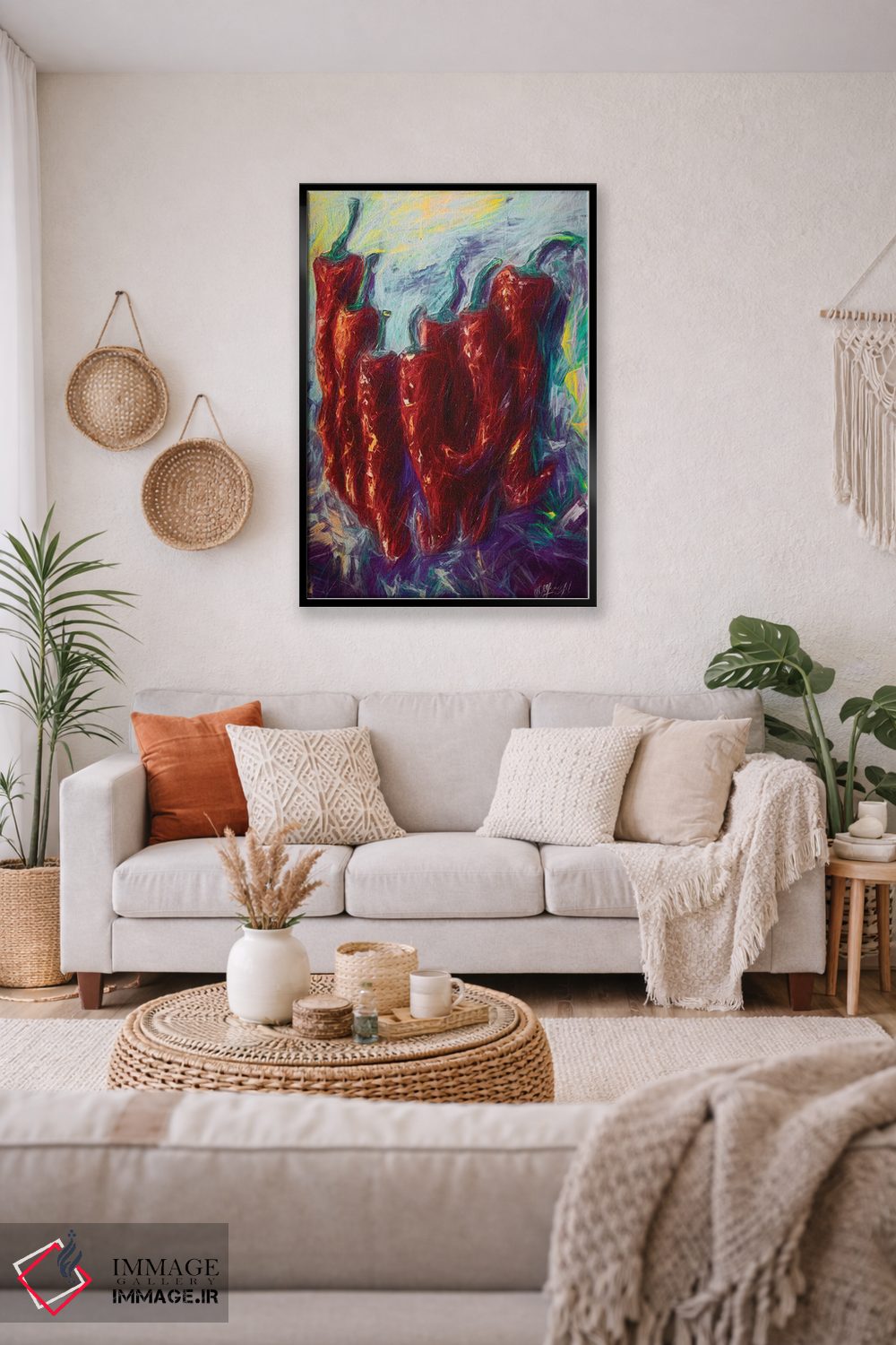 تابلو دکوراتیو مه گلی اثر اولنا آرت - D4B