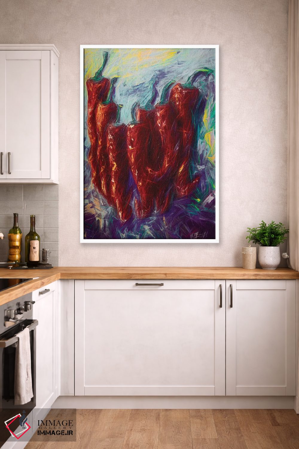 تابلو دکوراتیو مه گلی اثر اولنا آرت - D3W