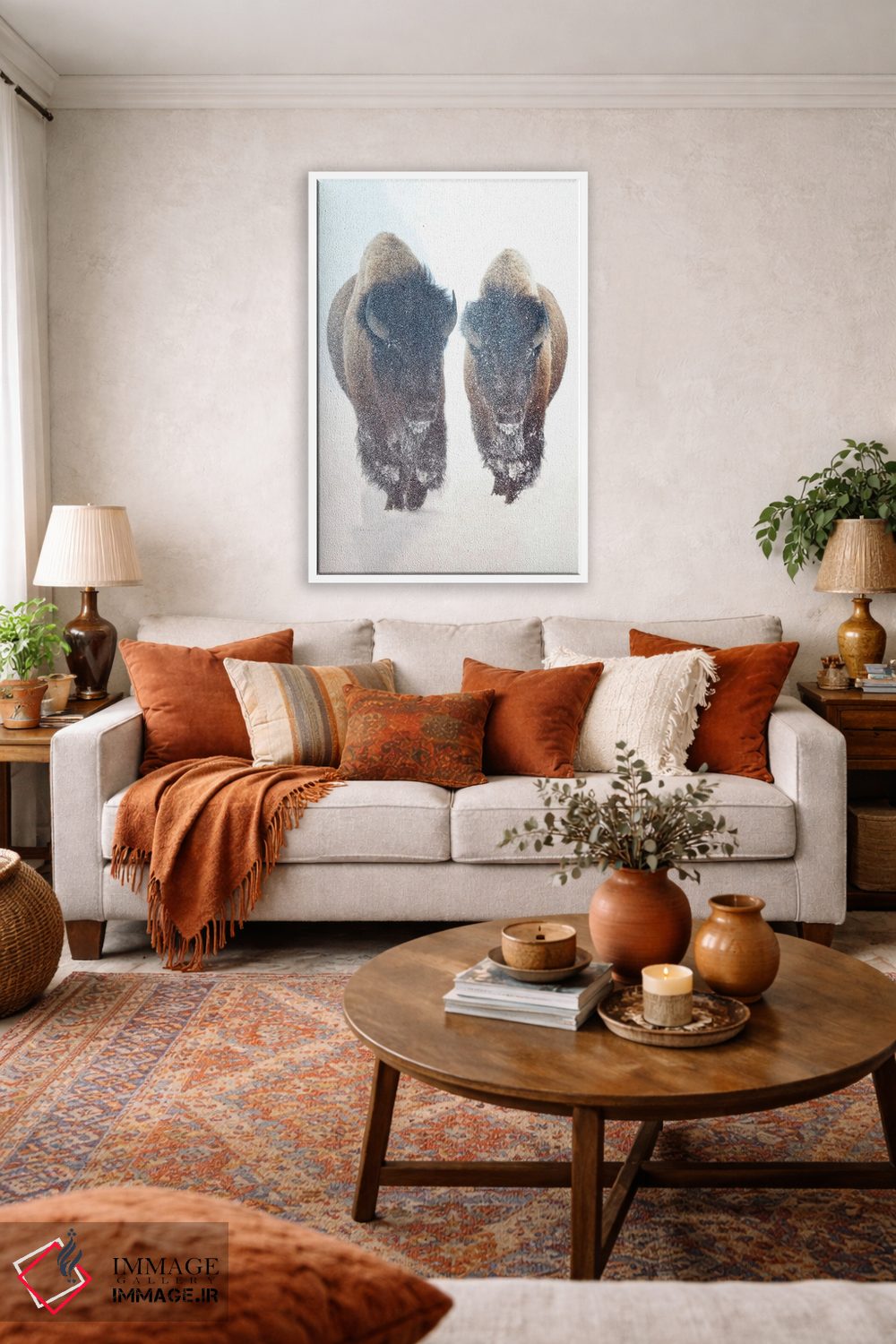 تابلو دکوراتیو شکوفه های آفتابی اثر اولنا آرت - D1W