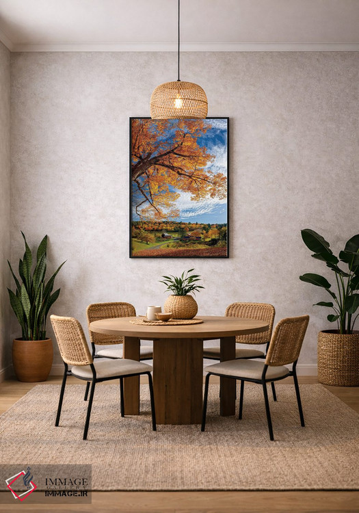 تابلو دکوراتیو پاییز در مزرعه اسلیپی هالو، ورمانت اثر اولنا آرت - D3B