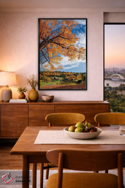 تابلو دکوراتیو پاییز در مزرعه اسلیپی هالو، ورمانت اثر اولنا آرت - D6B