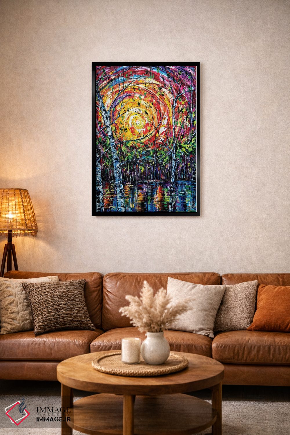 تابلو دکوراتیو در گرداب طبیعت اثر اولنا آرت - D3B