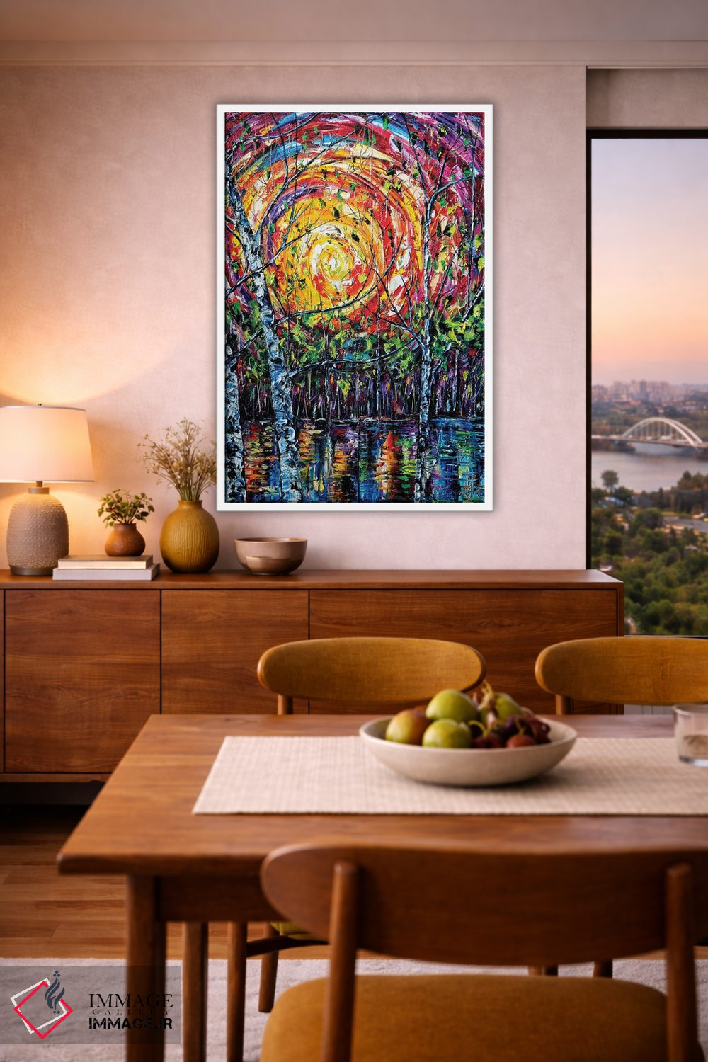 تابلو دکوراتیو در گرداب طبیعت اثر اولنا آرت - D6W